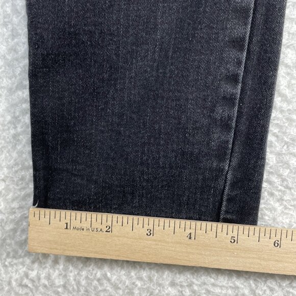 Democracy Ankle Skinny Jeans Womens Size 4 Low Rise Denim Black Jeans 28x27 - Picture 8 of 13